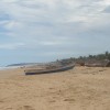 Looking right up Karumkulam Beach