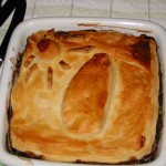 Chestnut and Mushroom Pie with a Map of Sri Lanka
