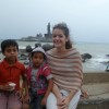 Lauren Pluss at the Southern Tip of India, Kerala, 2011