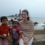 Lauren Pluss at the Southern Tip of India, Kerala, 2011