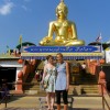 Past volunteers, Hannah Pilcher and Eleanor Reilly, at The Golden Traingle