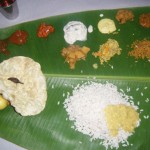 Traditional Kerelan meal; Sadhya