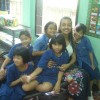 Taz with her students