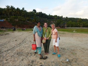 Pauline with Kerri and Tessi (host mother)